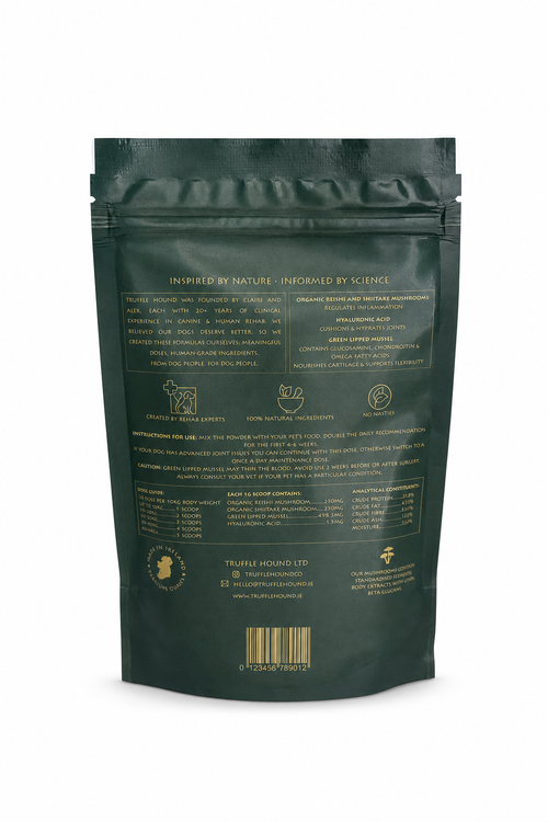 Truffle Hound Advanced Joint Health pouch, back view